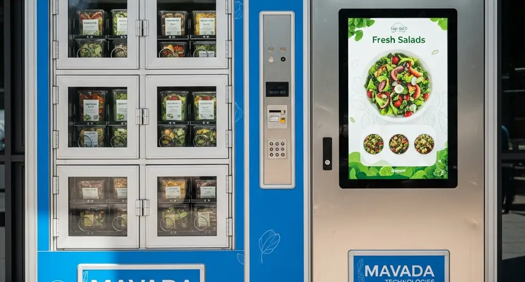 Salad vending machine in Kenya for fresh salads